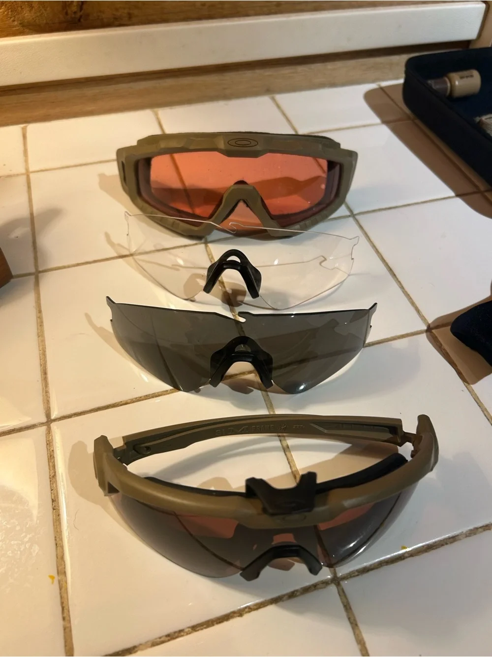 Oakley SI Ballistic Halo Glasses set with Google Attachment